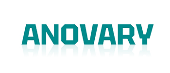 Anovary logo in stylized text
