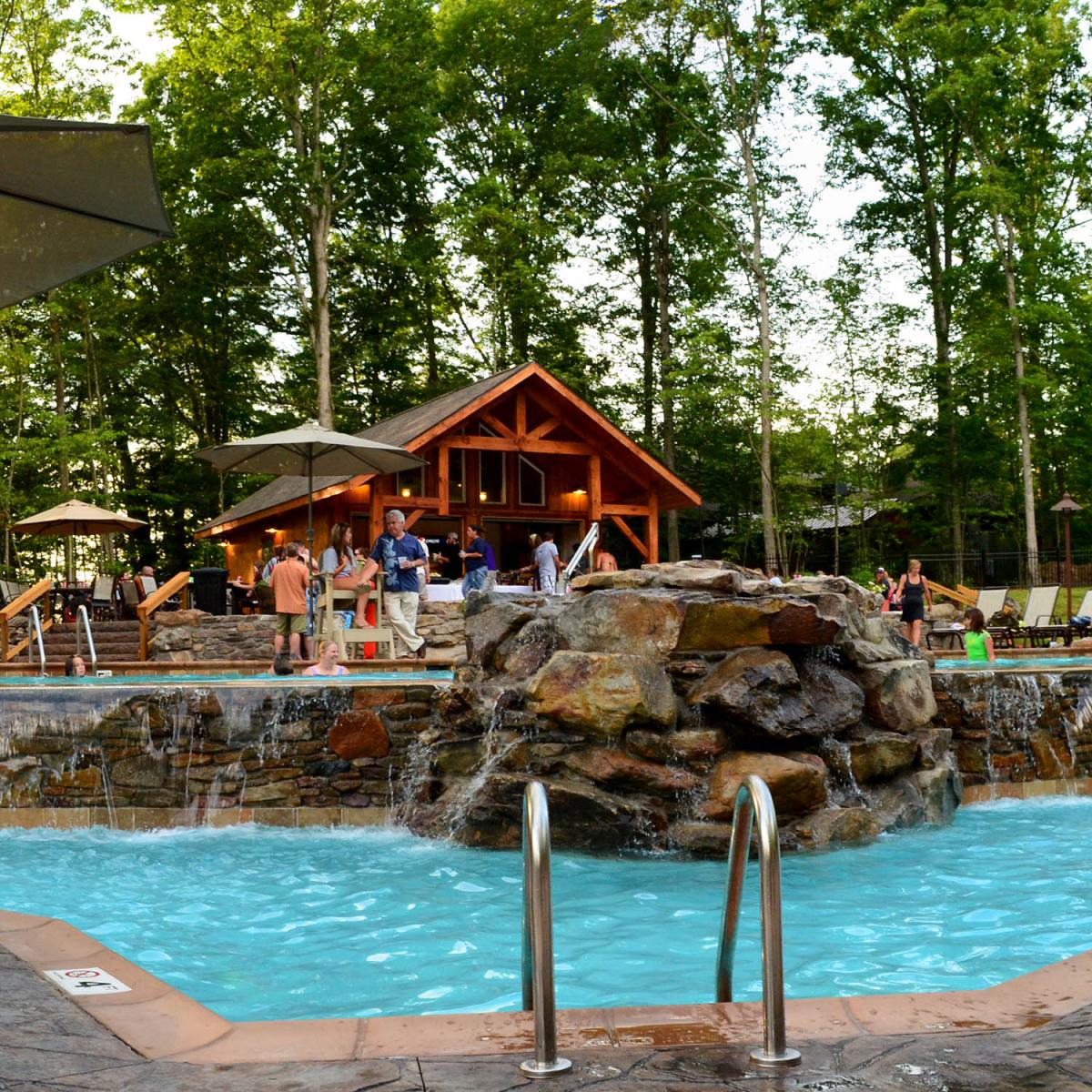 The pool at Adventures on the Gorge