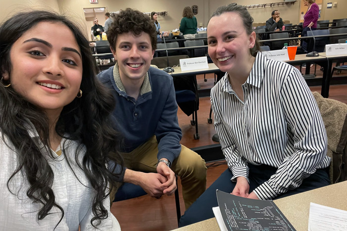 Three-student team wins first PioSolve Hackathon at MC | Marietta College