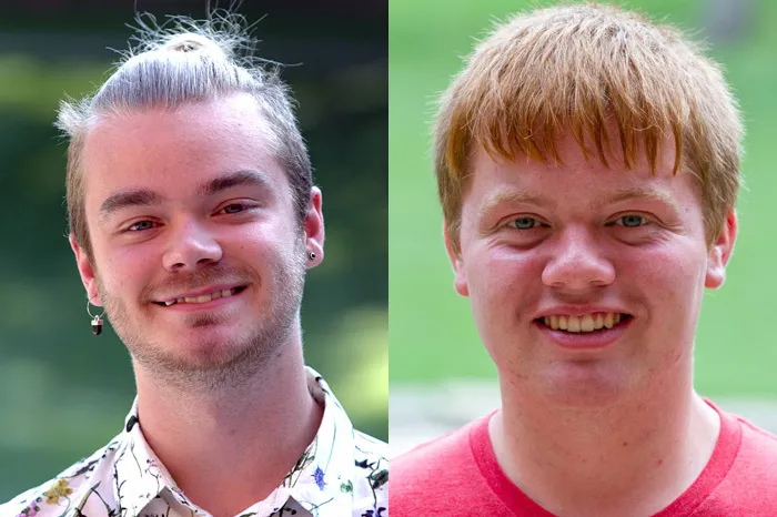 Headshots of Bayden Hoblitzell and Orv Taylor