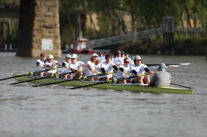 Varsity 8 on the river