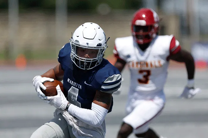 Receiver running with the ball