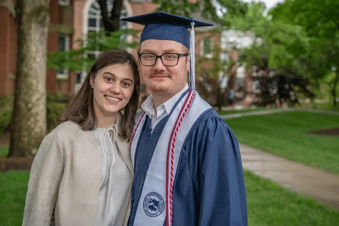 Smiling after graduation