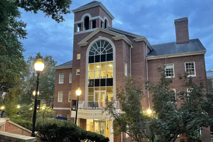 Exterior view of Marietta College's Rickey Science Center