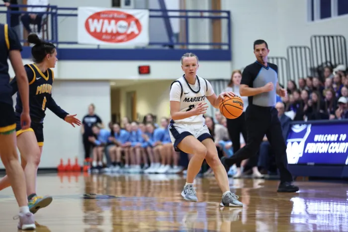 Ally Grake dribbling