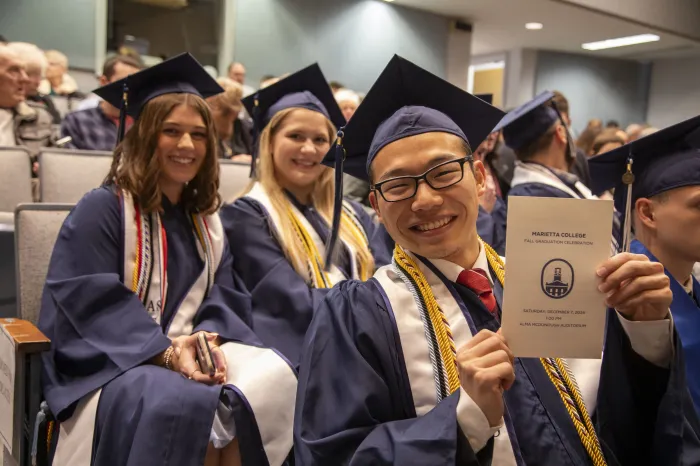 Yutaro Ito ’25 and fellow Marietta College graduates