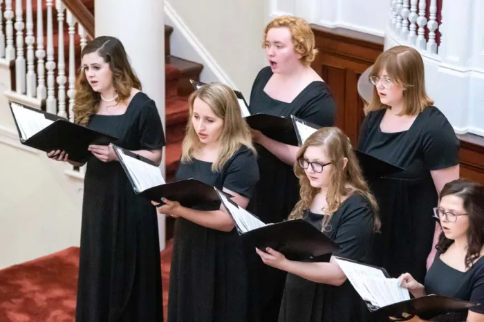 Singers on stage