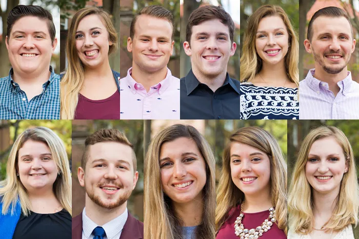 Mug shots of the 2017 homecoming court