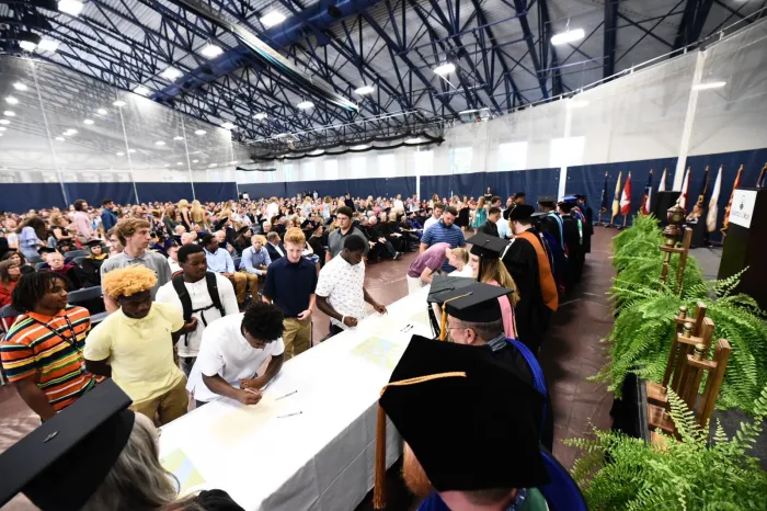 Matriculation signing the roles