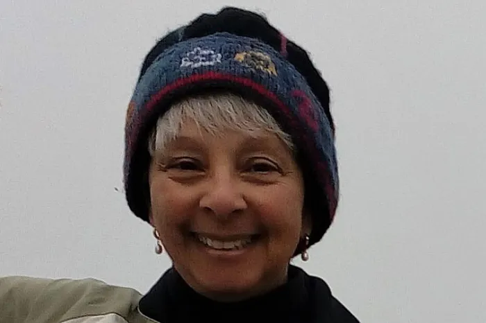 Professor Grace Johnson in winter time