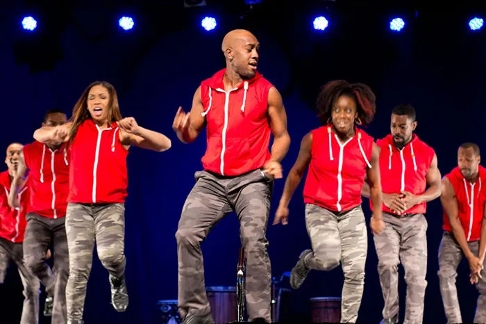 Step Afrika dancers