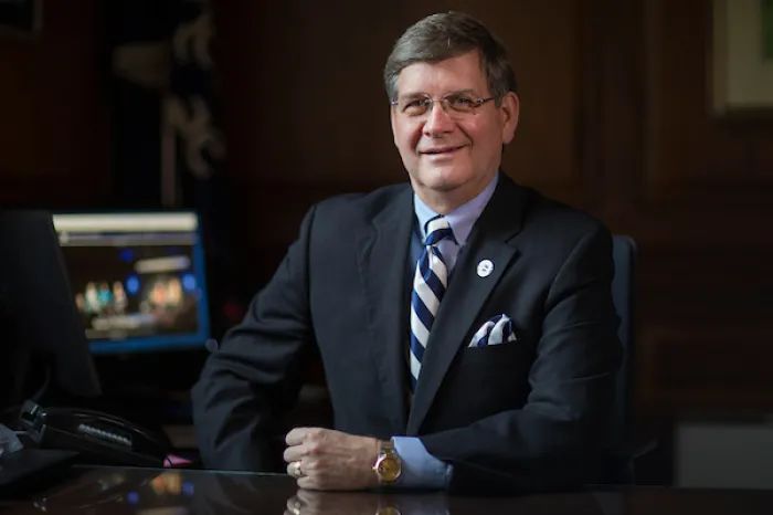 President Ruud at his desk