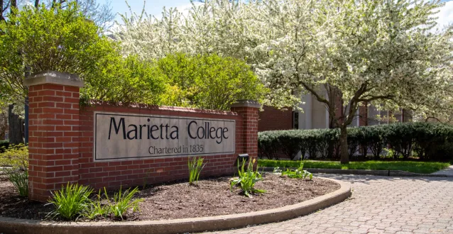 Marietta College campus entrance