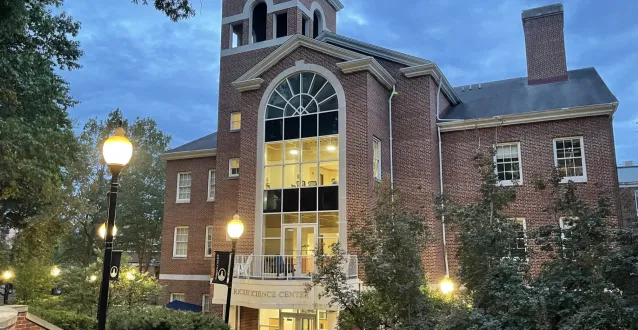 Exterior view of Marietta College's Rickey Science Center