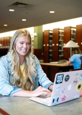 A Marietta College Professional Writing Minor writing in the Legacy Library