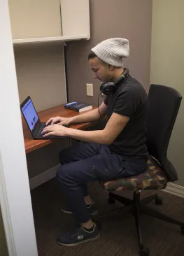 A Marietta College Professional Writing Minor writing in the Legacy Library